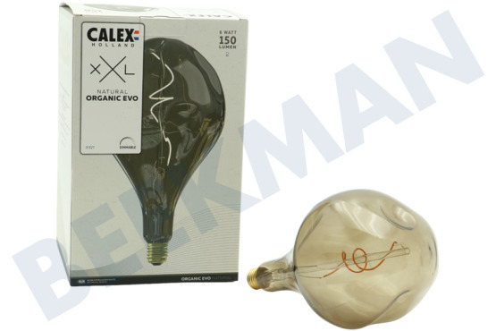 Calex  2101004700 XXL Organic Evo Natural Flex Filamento E27 6 Watt, Regulable