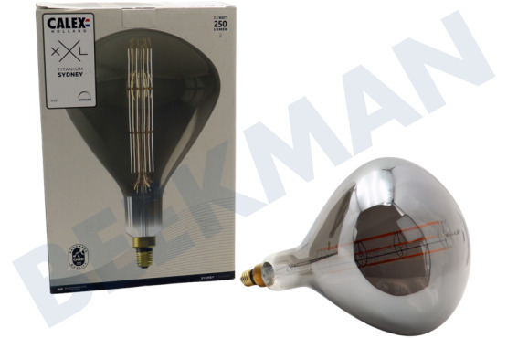 Calex  2101000900 Lámpara LED Sydney Titanium E27 7,5 Watt, regulable