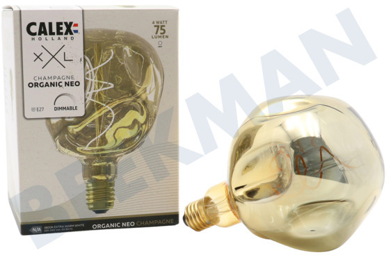 Calex  2101004400 Lámpara LED XXL Organic Neo Champagne 4 Watt, 1800K Regulable
