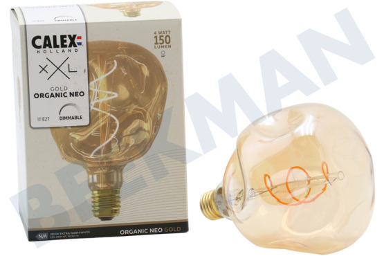 Calex  2101004100 Lámpara LED XXL Organic Neo Gold de 4 vatios, 1800 K regulable