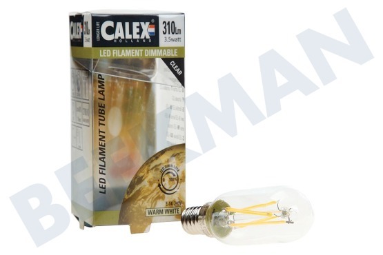 Calex  425491.1 Calex LED Full Glass Filament Tube lámpara modelo 4.5 Watt, 470lm