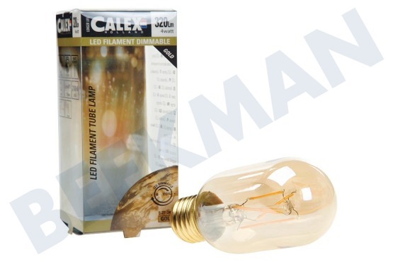 Calex  425494 Tubo LED Calex modelo completo de vidrio de filamento de la lámpara 4W 320lm E27