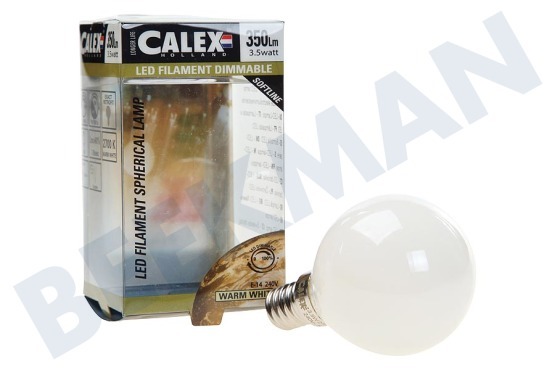 Calex  474484 Calex Full LED de vidrio de filamento Miniglobe 3.5W 350lm E14