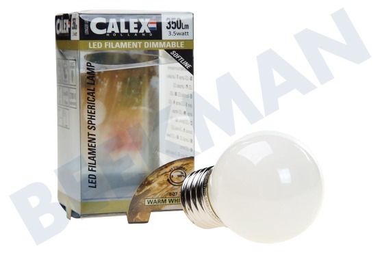 Calex  474485.1 Calex Full LED de vidrio de filamento Miniglobe 3.5W 350lm E27