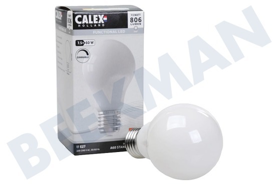 Calex  1101006800 Bombilla LED estándar de filamento de vidrio completo E27 7.5 Watt