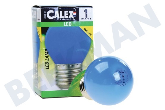 Calex  473412 Calex LED de color azul de la lámpara 240V 1W E27