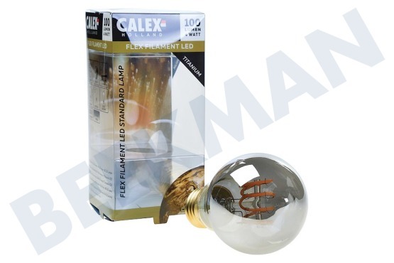 Calex  425733 Calex LED soldado con autógena Flex Filament 4W E27 Titanium A60DR