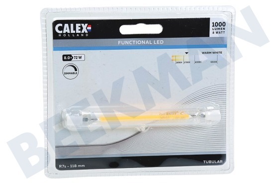 Calex  424562 Calex LED R7s regulable 8 vatios, 118 mm