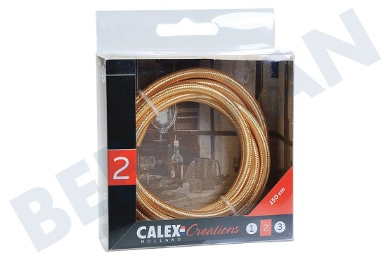 Calex  940222 Calex Cable envuelto textil Textile Gold 1,5m