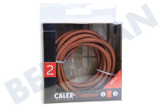 Calex  940264 Cable envuelto en textil Calex Marrón 3m