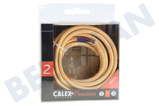 Calex  940272 Calex Cable envuelto en textil Metallic Gold 3m
