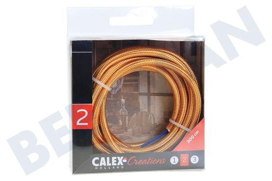 Calex  940266 Calex Textile Wrapped Cable Gold 3m