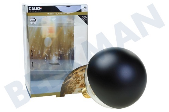 Calex  425478 Calex LED Volglas Filamento 4W E27 Kopspiegel Negro
