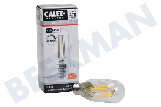 Calex  1101003700 Lámpara LED modelo Full Glass Filament Tube modelo 4.5 Watt, 470lm
