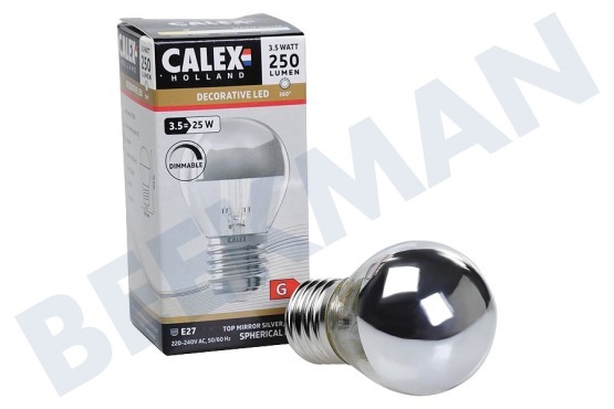 Calex  1101001100 Espejo de cabeza de filamento LED de 3,5 vatios, E27 P45 regulable