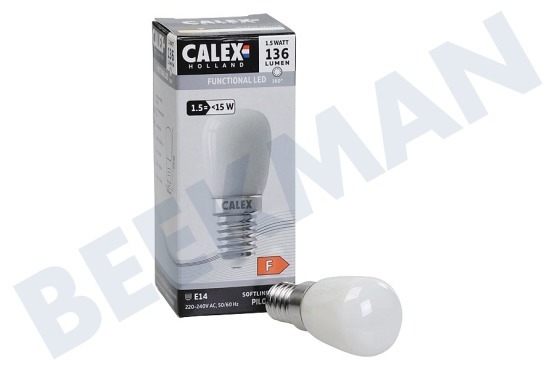 Calex  1101000300 Lámpara de tablero LED de filamento de vidrio completo 1 vatio, E14