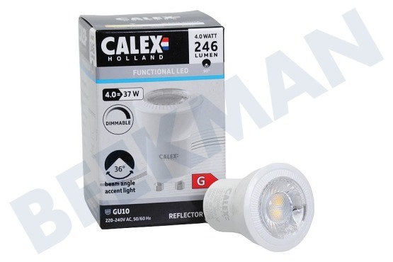 Calex  1901000600 Lámpara COB LED GU10 4 Watt, 3000K Regulable