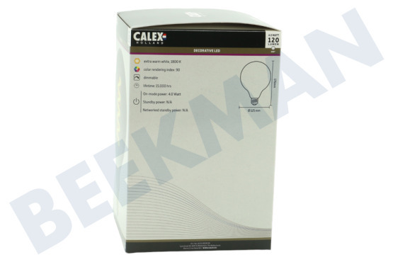 Calex  2001001800 Globo LED Flex Filamento G125 E27 4 Watt, Regulable
