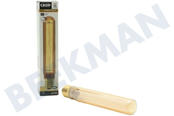 Calex  1201001700 Tubo LED de Fibra de Vidrio Dorado SMD Regulable E27 2,3 Watt