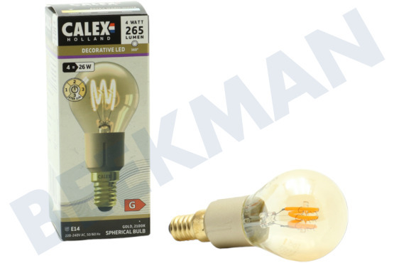 Calex  1001003100 LED Bullet P45 Filamento Flex Dorado E14 4,0 Watt