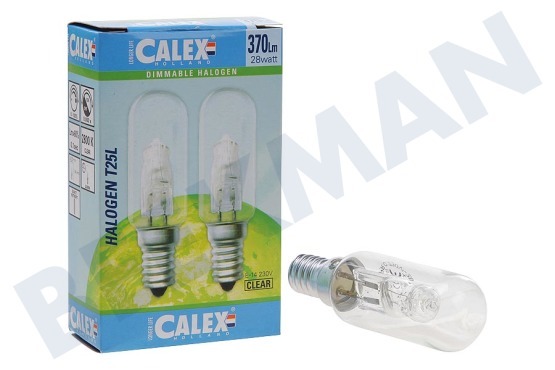 Calex  50819802 Guardar Calex halógena tubo de la lámpara 230V 28W (37W) E14 T25L