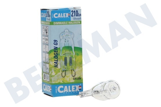 Calex  518206 Lámpara Guardar Calex halógena 230V 18W (25W) G9 clara