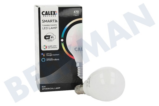Calex  Lámpara de bola LED inteligente E14 5 W, RGB regulable 4,9 W