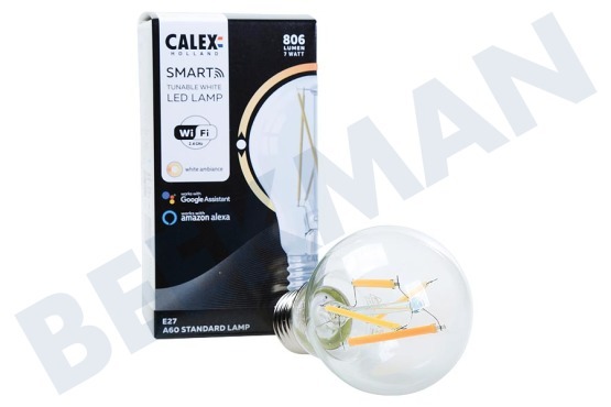 Calex  Smart LED Filament Clear Lámpara estándar E27 Regulable