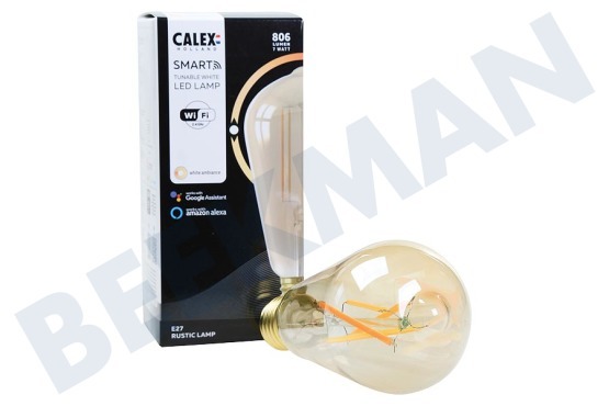 Calex  Smart LED Filament Rustic Gold lamp E27 Dimmable