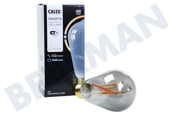 Calex  Smart LED Filament Rustic Smokey lamp E27 Regulable