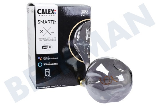 Calex  Smart XXL Organic EVO Titanio 6 vatios, 120LM 2100K