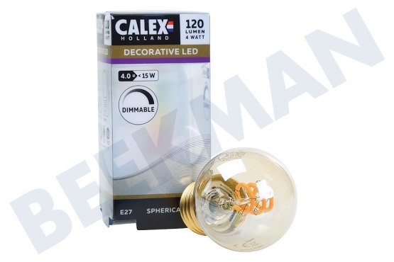 Calex  Lámpara LED Bullet Filamento Flexible Oro E27 Regulable