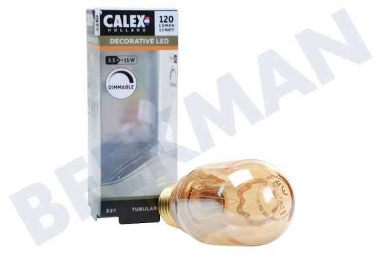 Calex  Lámpara de tubo LED Crown Filament SMD E27 Dimmable