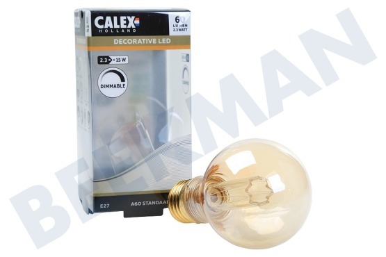 Calex  Lámpara LED estándar Crown Filament SMD E27 Regulable