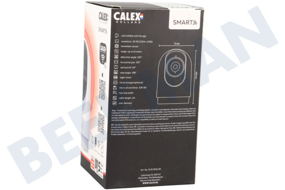 Calex  5501001200 Cámara inteligente con giro e inclinación, interior