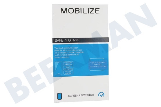 Mobilize  Protector de pantalla de borde a borde Samsung Galaxy S20 + negro