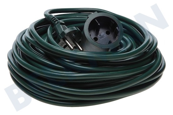 Exin  Cable 2x1mm2 2300 Watt, 10A negro 20 metros H05VV-F