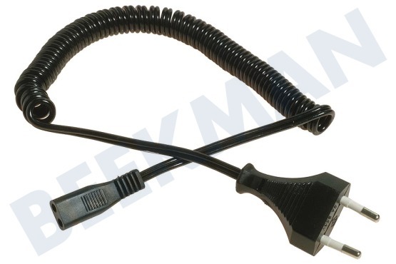 Philips  Cable 2,5A, 230 Voltios espiral negro 1,8 metros