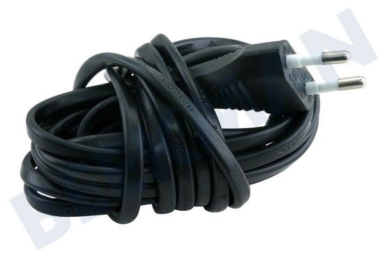 Q-Link  Cable 2x0,75mm2 600 Watt, negro 1,8 metros