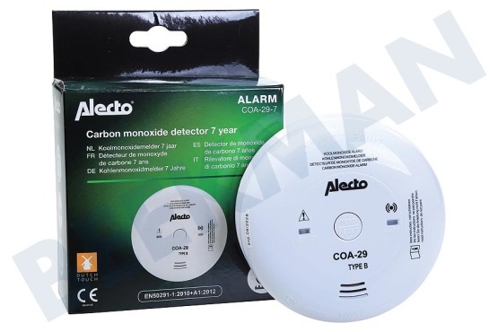 Alecto  COA-29/7 Detector de monóxido de carbono 7 años