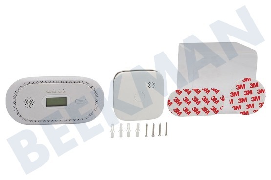 Alecto  SCA50 Set con detector de humo y detector de monóxido de carbono, Blanco