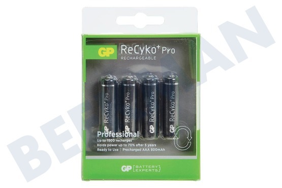 GP  LR03 ReCyko + Pro AAA 800 - 4 baterías recargables