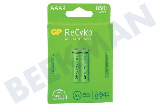 GP  LR03 ReCyko + AAA 850-2 pilas recargables