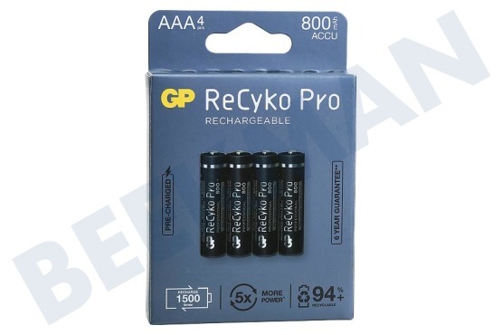 GP  LR03 ReCyko + Pro AAA 800 - 4 pilas recargables
