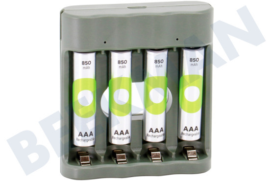 GP  B441 Cargador de batería USB Recyko 4x AAA 850mAh