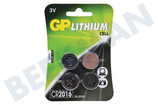 GP  CR2016 CR2016 GP celda de botón de litio de 3 voltios