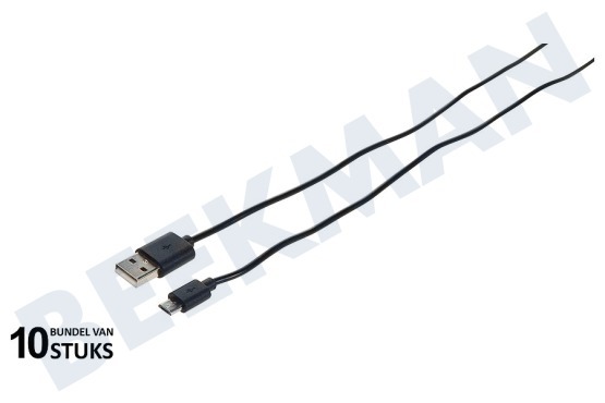 Grab 'n Go  Cable USB Micro USB, Negro 100cm