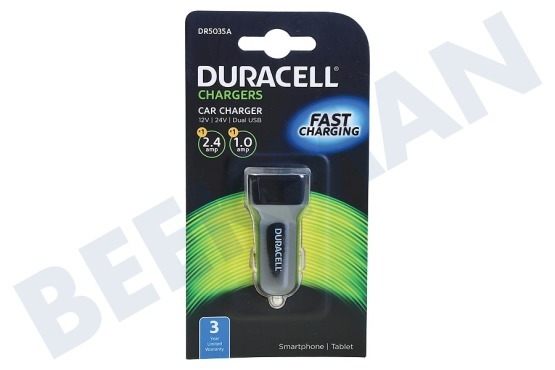 Duracell  DR5035A Dual USB Car Charger 5V / 3.4a