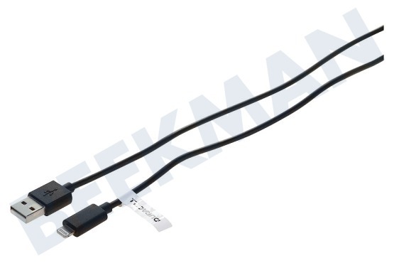 Duracell  USB5022A Cable USB de Apple conector relámpago de 8 pines 200cm Negro