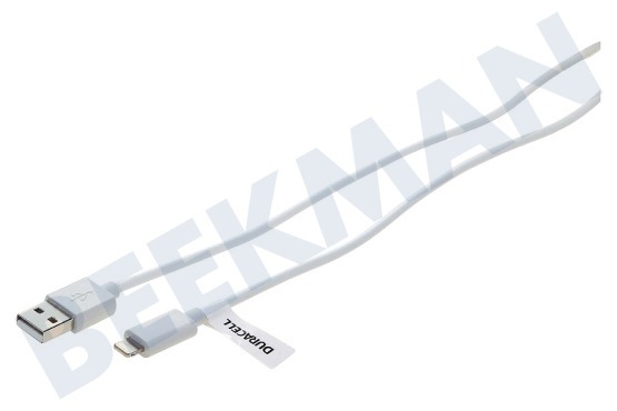 Duracell  USB5022W Cable USB de Apple conector relámpago de 8 pines 200cm Blanca